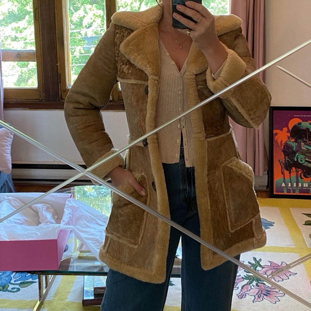 Vintage 1970s Shearling Coat